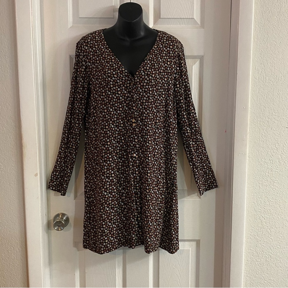 Elegant Madewell “Petite Floral” medium Long sleeve Button whimsy CottageCore